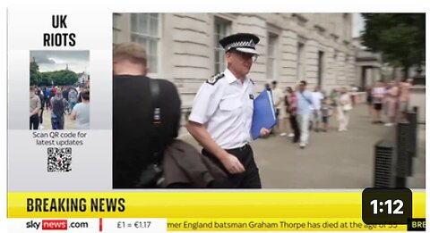 Metropolitan Police Commissioner Mark Rowley throws reporters microphone to the floor