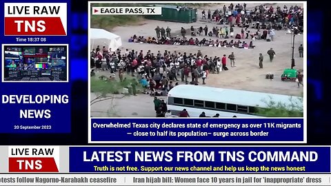 EAGLE PASS Texas declares state of EMERGENCY as over 11K migrants – SURGE across border