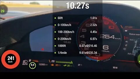 Ferrari SF90 0-200 km/h in 6,97 s 124 mph 😱