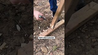 Here's a longer version of the 2023 Atlas chopping a 2 x 4 | Shed Knives #shedknives #shorts