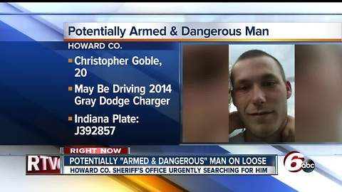 Potentially 'armed & dangerous' man on the loose in Howard County