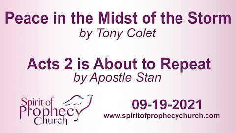 Spirit of Prophecy Church - Sunday Service 09/19/2021