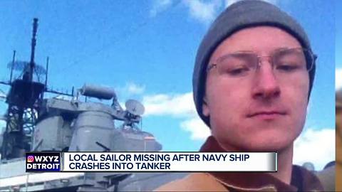 Local sailor missing after USS John S. McCain crashes into tanker