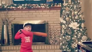 Baseball Prodigy Absolutely Crushes An Indoor Home Run