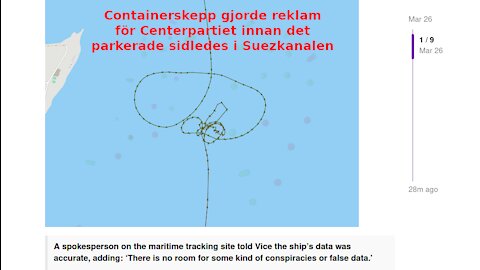Dölj dina misstag med ett jättelikt containerfartyg. Grönt te & flavoider effektiva emot covid-memes