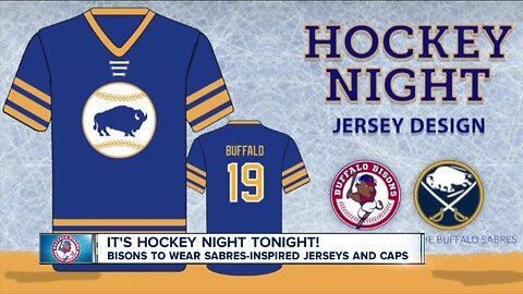 Bisons to wear Sabres' royal blue and gold for 'Hockey Night at the Ballpark'