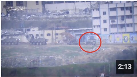 Hamas publishes footage of their forces targeting a Zionist Humvee with a Kornet anti-tank missile