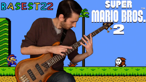 Super Mario 2 Solo Bass Guitar Tapping Cover [Overworld Theme]