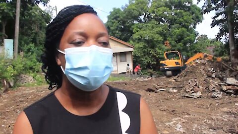 Land cleared for school's backyard kitchen garden