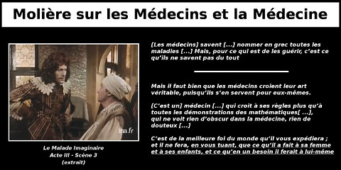 Molière sur les médecins et la médecine