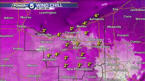 The arctic blast has arrived in NEO with brutally cold temperatures