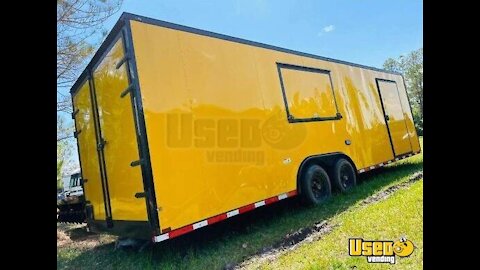 2021 - 8.5' x 26' Kitchen Food Trailer | Used Mobile Kitchen for Sale in California