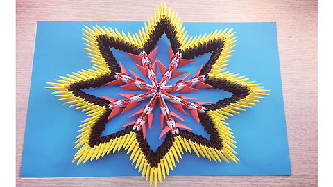 Origami Christmas Snowflake - Christmas Origami