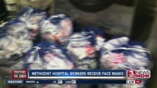 Group delivers masks to hospital