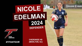 Nicole Edelman (Defender) Soccer Scouting Video 2022