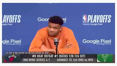 Intense Giannis Interview Reaction