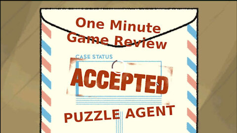 Puzzle Agent One Minute Game Review