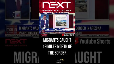Migrants Caught 19 Miles North of the Border in Arizona #shorts