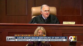 Judge admits bias in sentencing of rape case