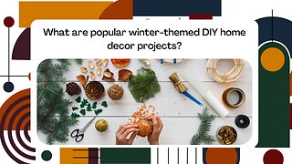 What are popular winter-themed DIY home decor projects?