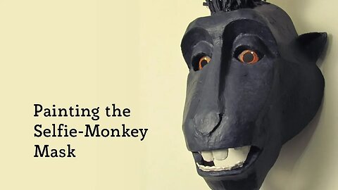 Painting the DIY Selfie-Monkey Mask