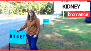 Mother puts up signs in garden asking for kidney donor