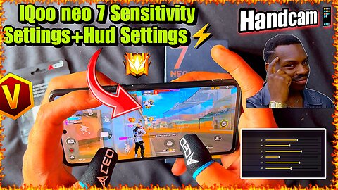 IQOO NEO 7 FREE FIRE BEST SENSITIVITY SETTINGS🔥 | Iqoo Neo 7 Gaming Settings | Best Hud Settings