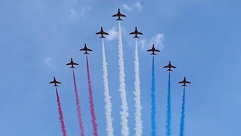 The Flypass Over Buckingham Palace -Queens Jubilee 2022
