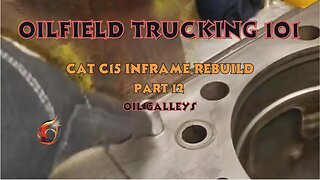 Inspecting oil galleys, caterpillar c15 inframe rebuild part 12