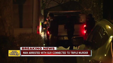 Man arrested in Ohio with stolen SUV connected to Tarpon Springs triple homicide