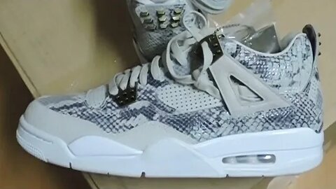 Air Jordan 4 Retro PREMIUM: "SNAKESKIN" REVIEW 1k 2day!