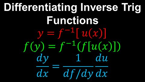 Inverse Trig Functions, Differentiation - AP Calculus AB/BC