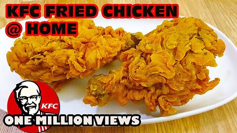 Ditto Kfc style fried chicken at home recipe l Kfc style crispy fried chicken recipe at home