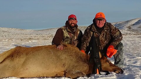 Kill Shot! Perfect Finishing shot! Father/ Son Hunt! Last elk of 2022!