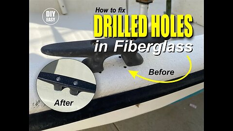 Easy Fiberglass Hole Repair: Fixing Drilled Holes with Expert Guidance