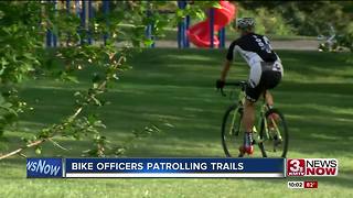 Omaha Police patrolling city trails