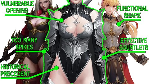 Analysing MORE fantasy boob armor, FOR SCIENCE!