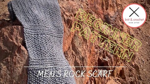 Men’s Rock Knit Scarf Free Pattern Workshop
