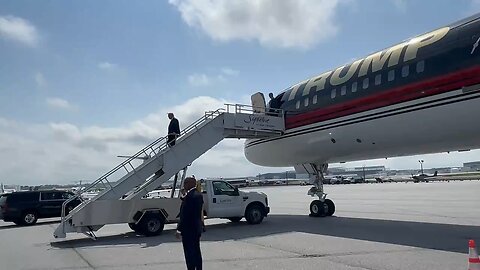 President Trump in Atlanta coming off the true AF1 plane today!