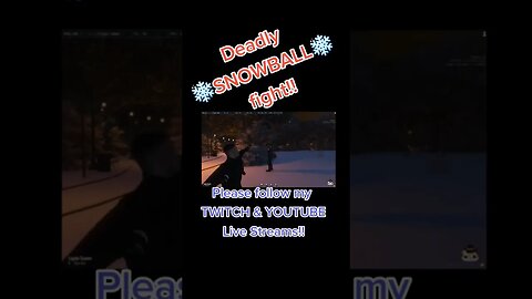 Deadly Snowball Fight in @dondada #DonDadaRP #GtaV #FiveM #RolePlay #Clip #fyp #fypシ #foryoupage