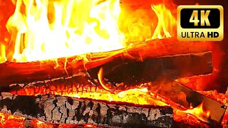 The BEST Fireplace 4K 🔥 Crackling Fire & Cozy Fireplace Ambience 🔥 Relaxing Fireplace