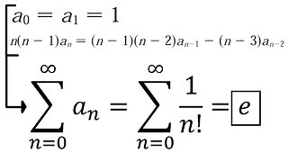 Problems Plus 16: The Number e Defined as a Recursive Series