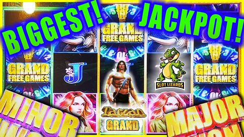 MASSIVE! OUR BIGGEST JACKPOT on Wild Wild Tarzan Grand Slot EPIC BATTLE!