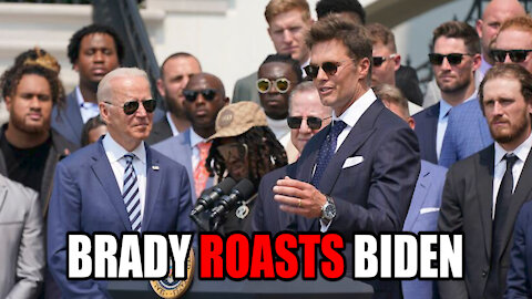 Tom Brady ROASTS Joe Biden at White House