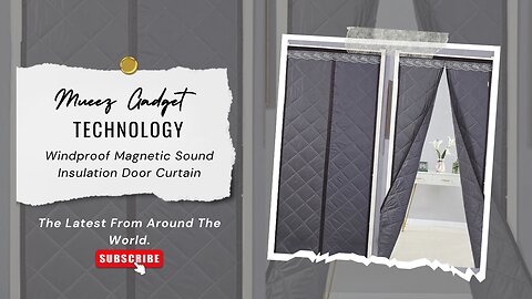 Windproof Magnetic Sound Insulation Door Curtain | Link in description