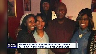 Family furious with Beaumont Hospital after late father spent days as a John Doe