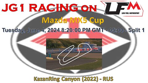 JG1 RACING on LFM - Mazda MX5 Cup - KazanRing Canyon (2022) - RUS - Split 1
