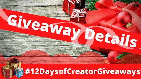 #12DaysofCreatorGiveaways is just around the corner! + Bonus Giveaway Details