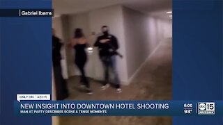 Witness speaks out after shooting at downtown Phoenix hotel