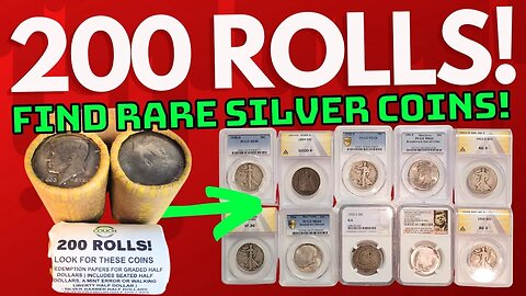 BIGGEST HALF DOLLAR COIN HUNT for RARE Coins, Silver Coins and Graded Coins!